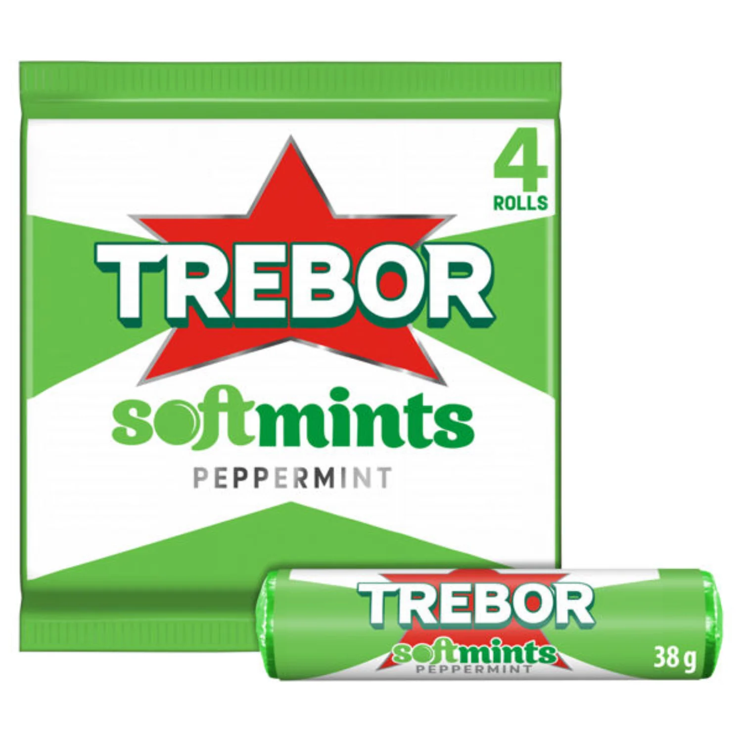 Trebor Softmints Peppermint – 4 Pack Chewy Mints