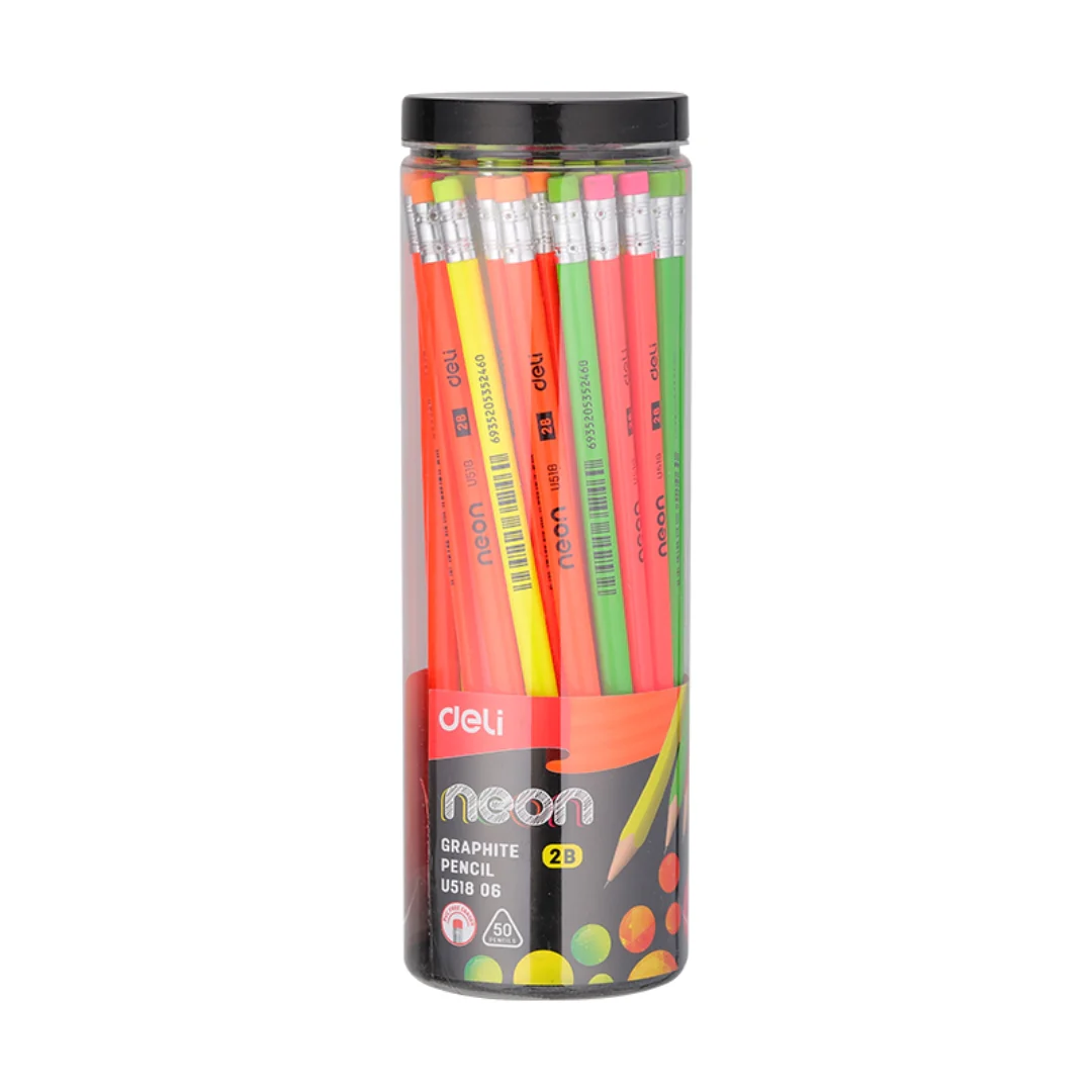Tub of 50 Graphite Pencils 2B Triangular