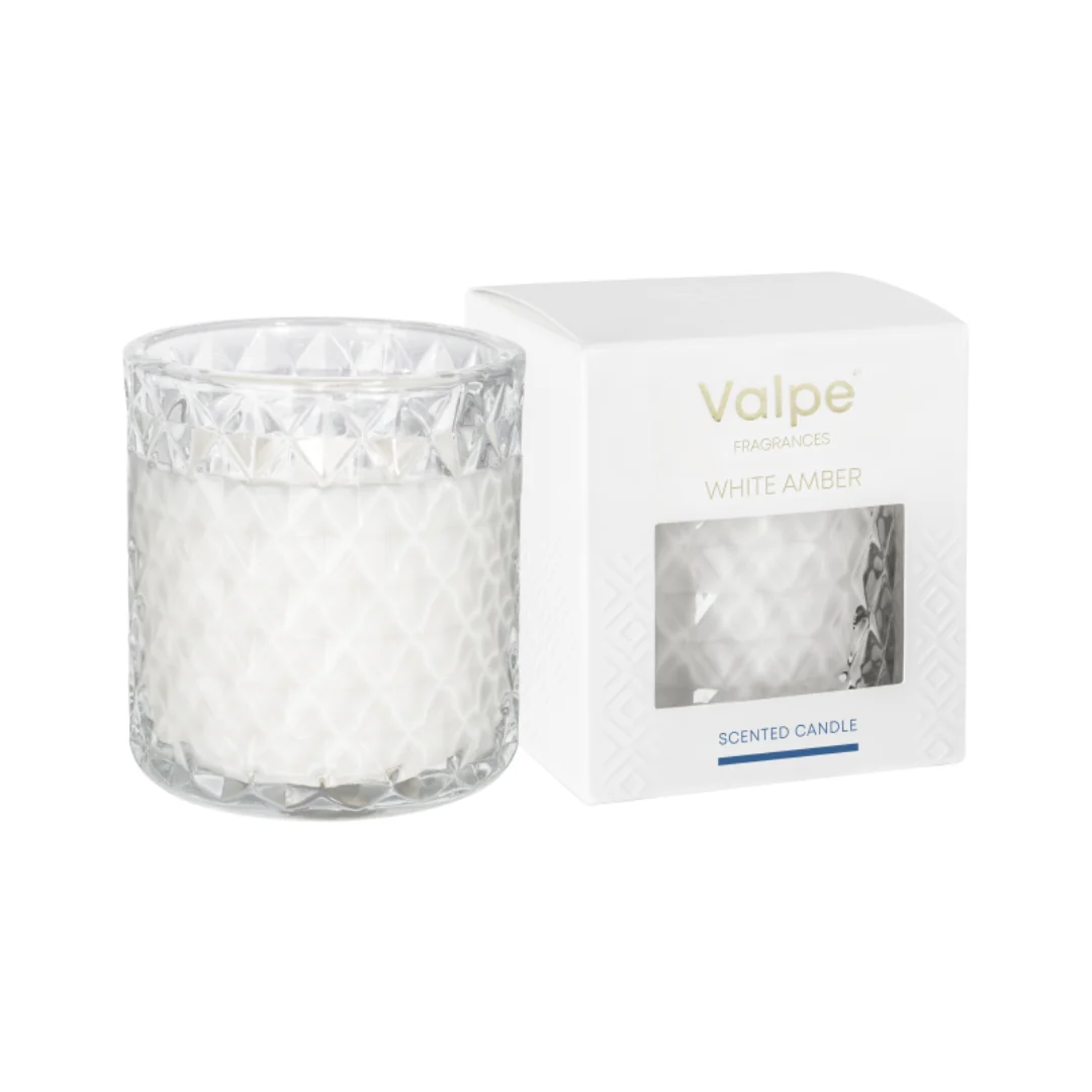 Valpe White Amber Crystal Candle 180g - Image 2
