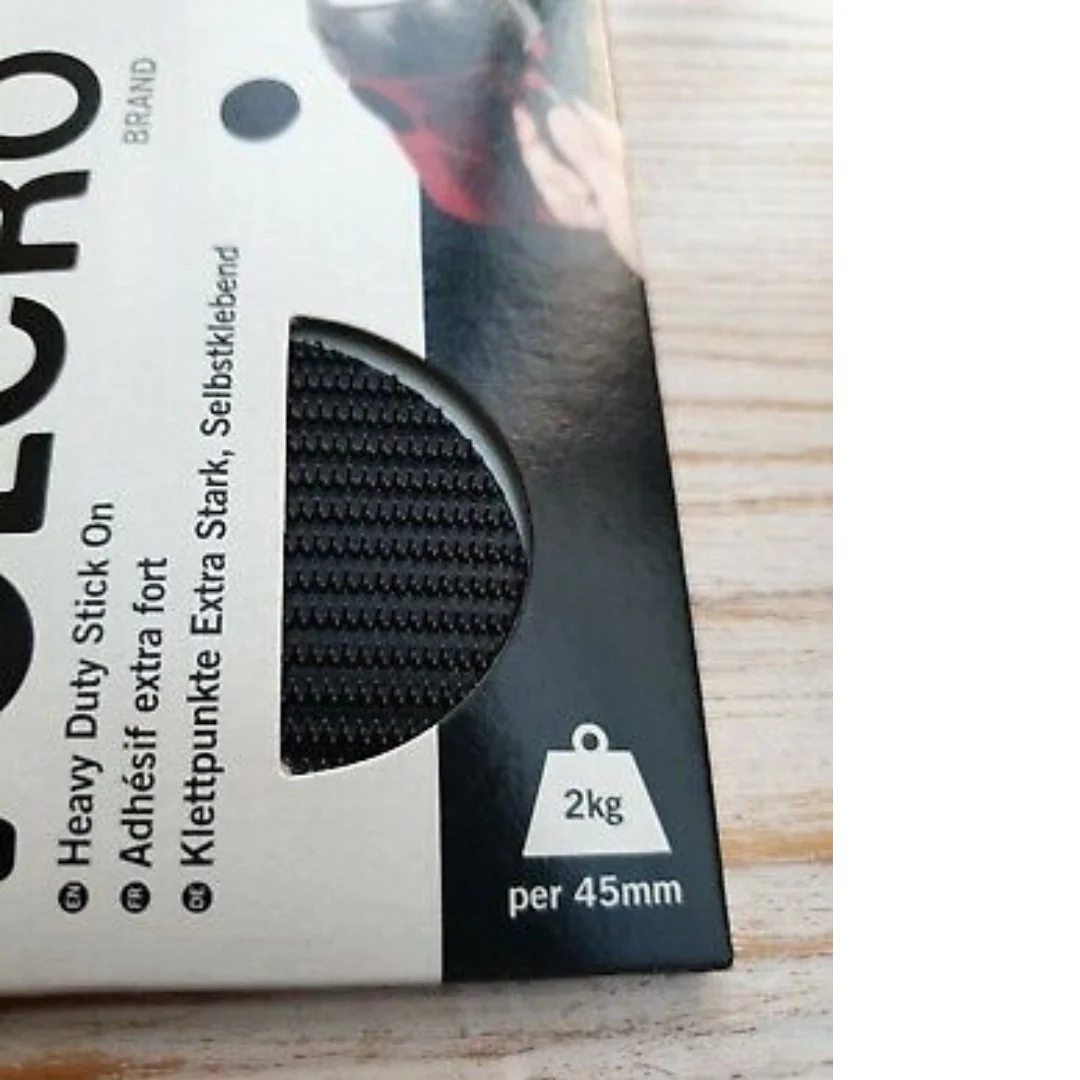 Velcro Heavy Duty Stick-On Coins in Black - Image 3