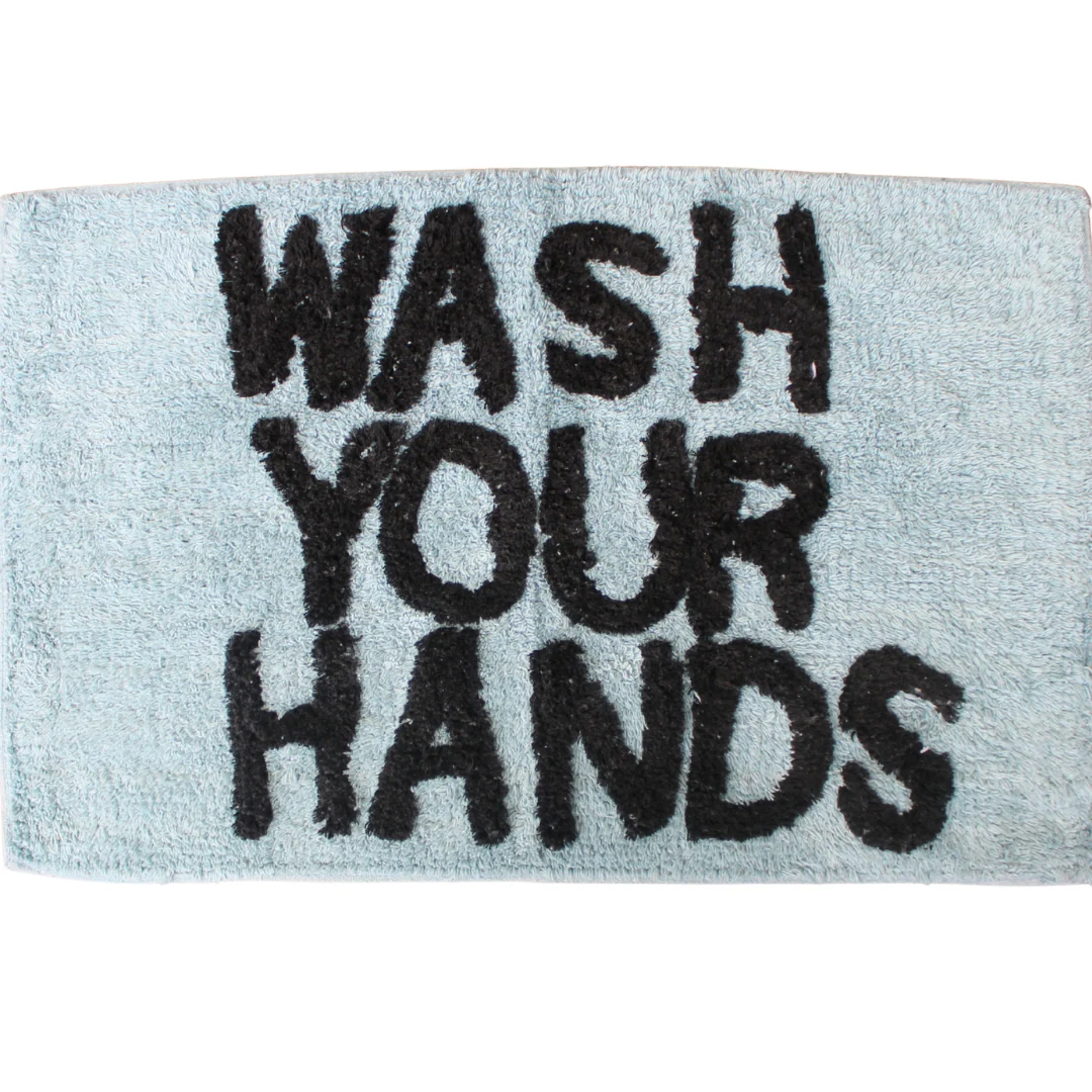 "Wash Your Hands" Bath Mat