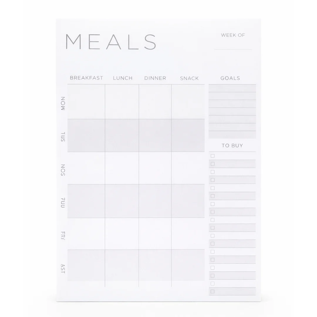 Week of Meals Journal