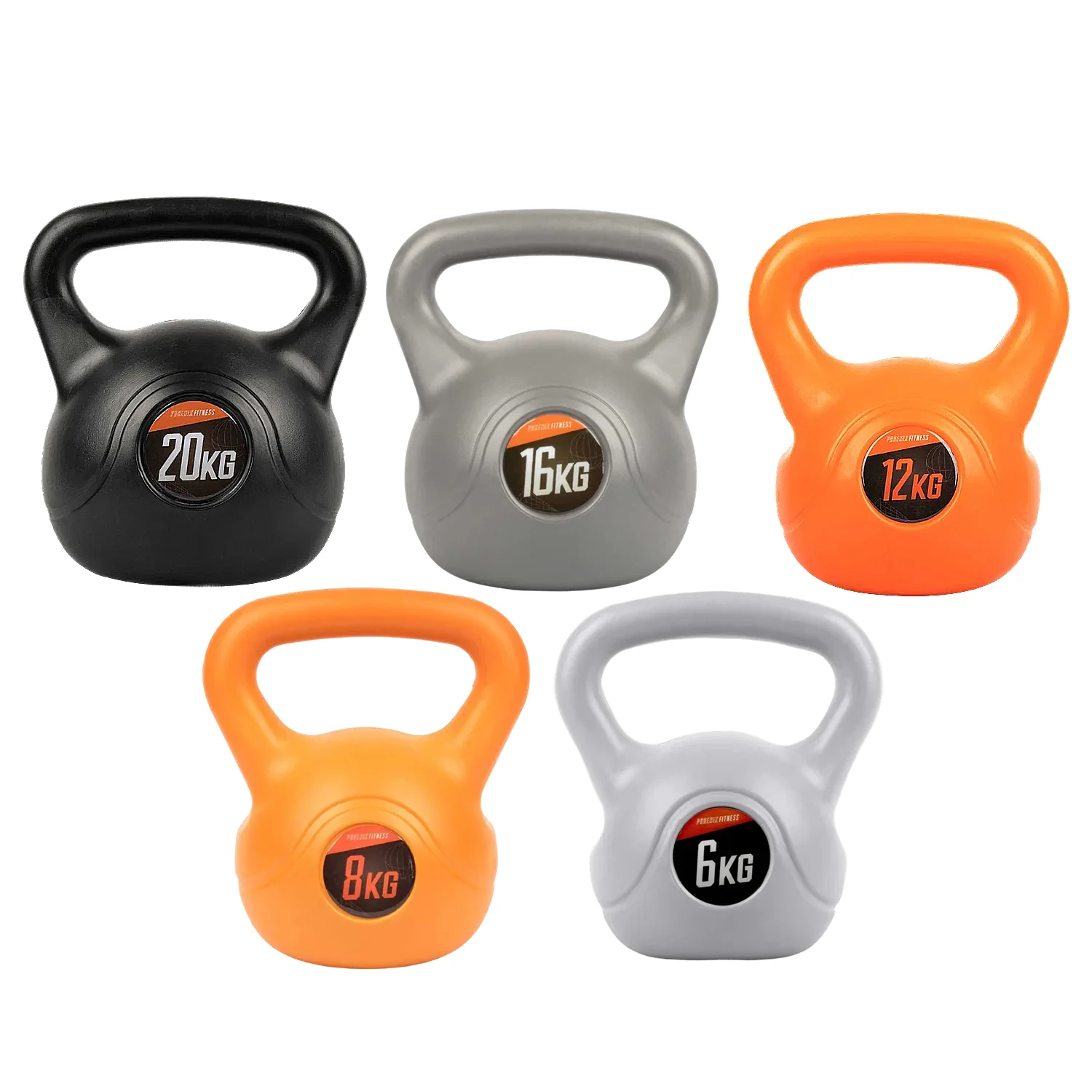 Weight Vinyl Kettlebells - 6/8/12/16/20 Kg by Phoenix Fitness