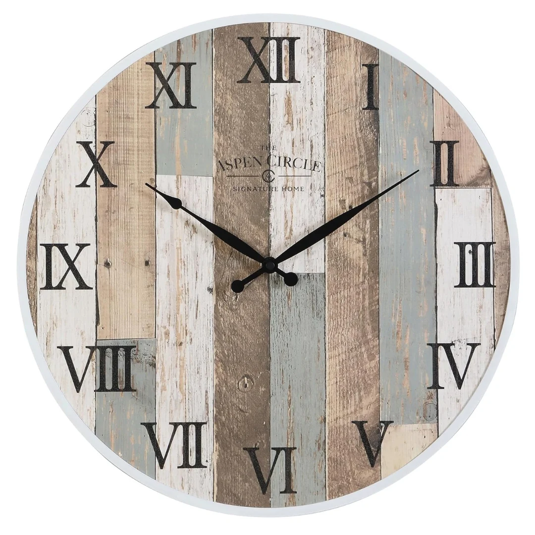 White Round Wall Clock – 16"