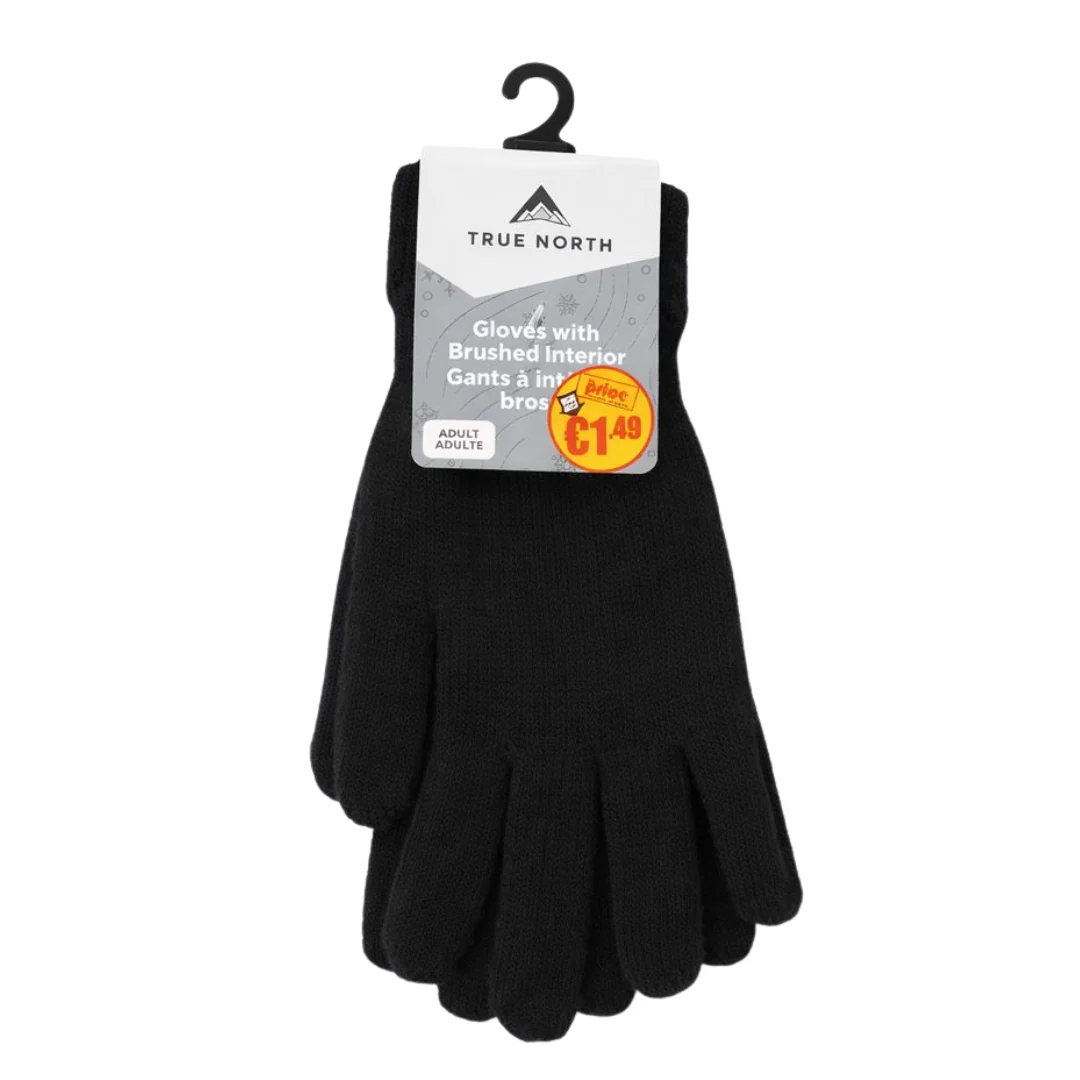 Women’s Acrylic Knit Gloves - Image 2