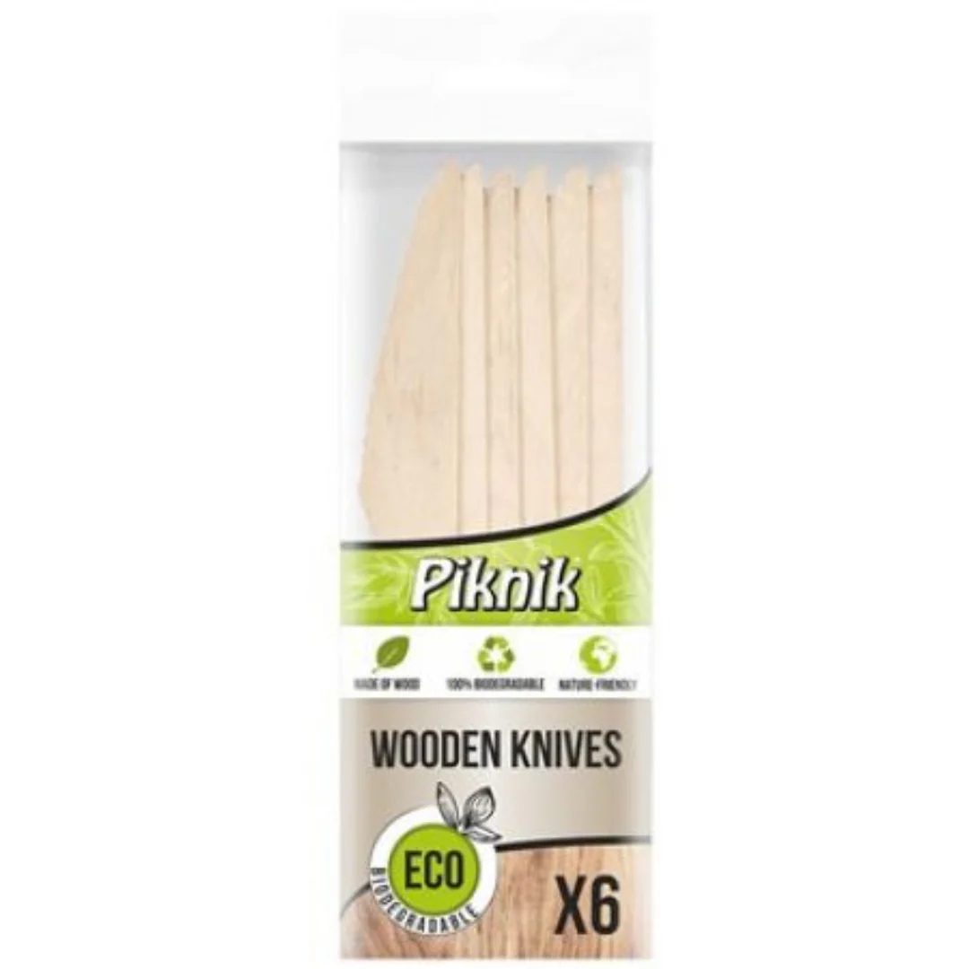 Wooden Knives 6-Pack