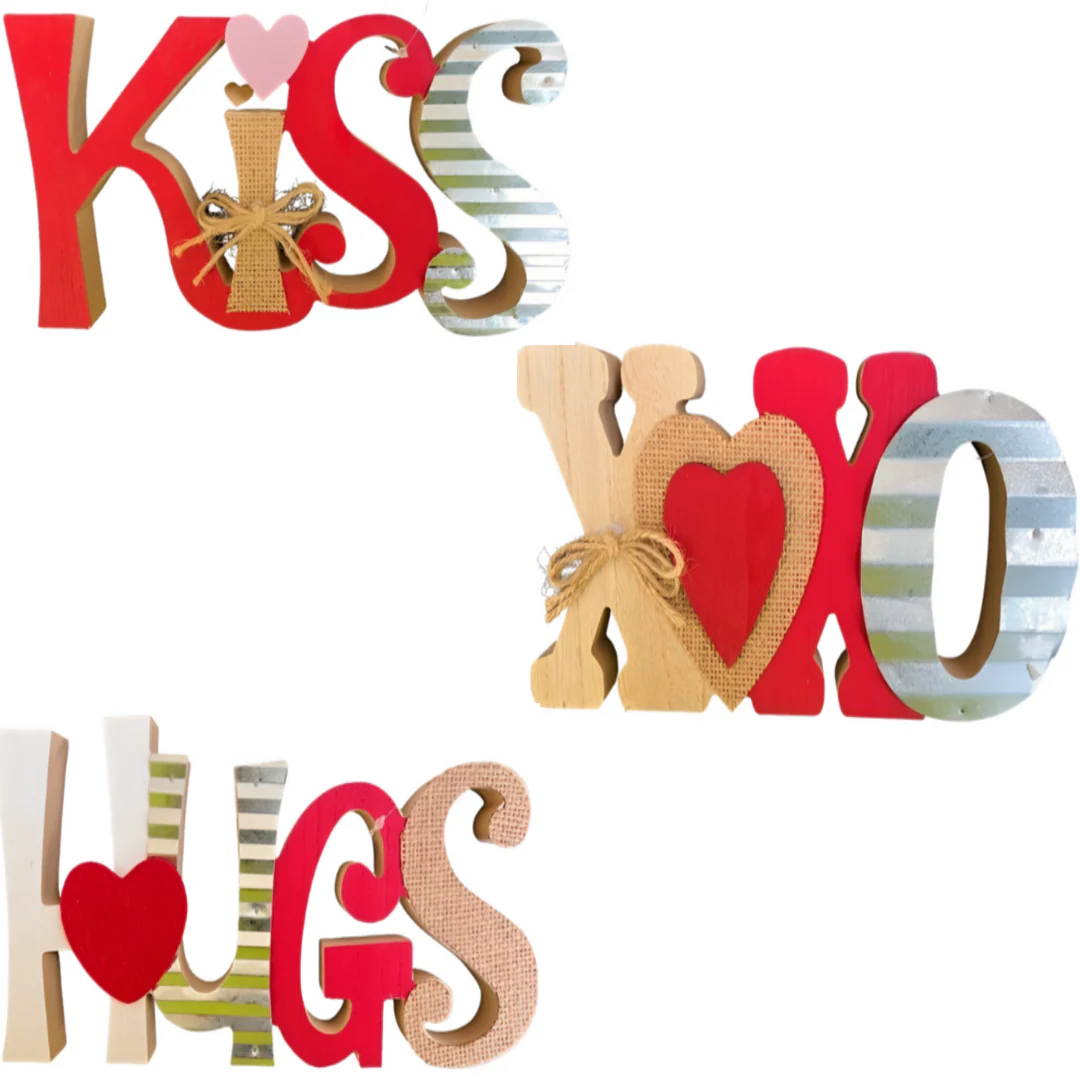 Word Table Top Decor Assorted