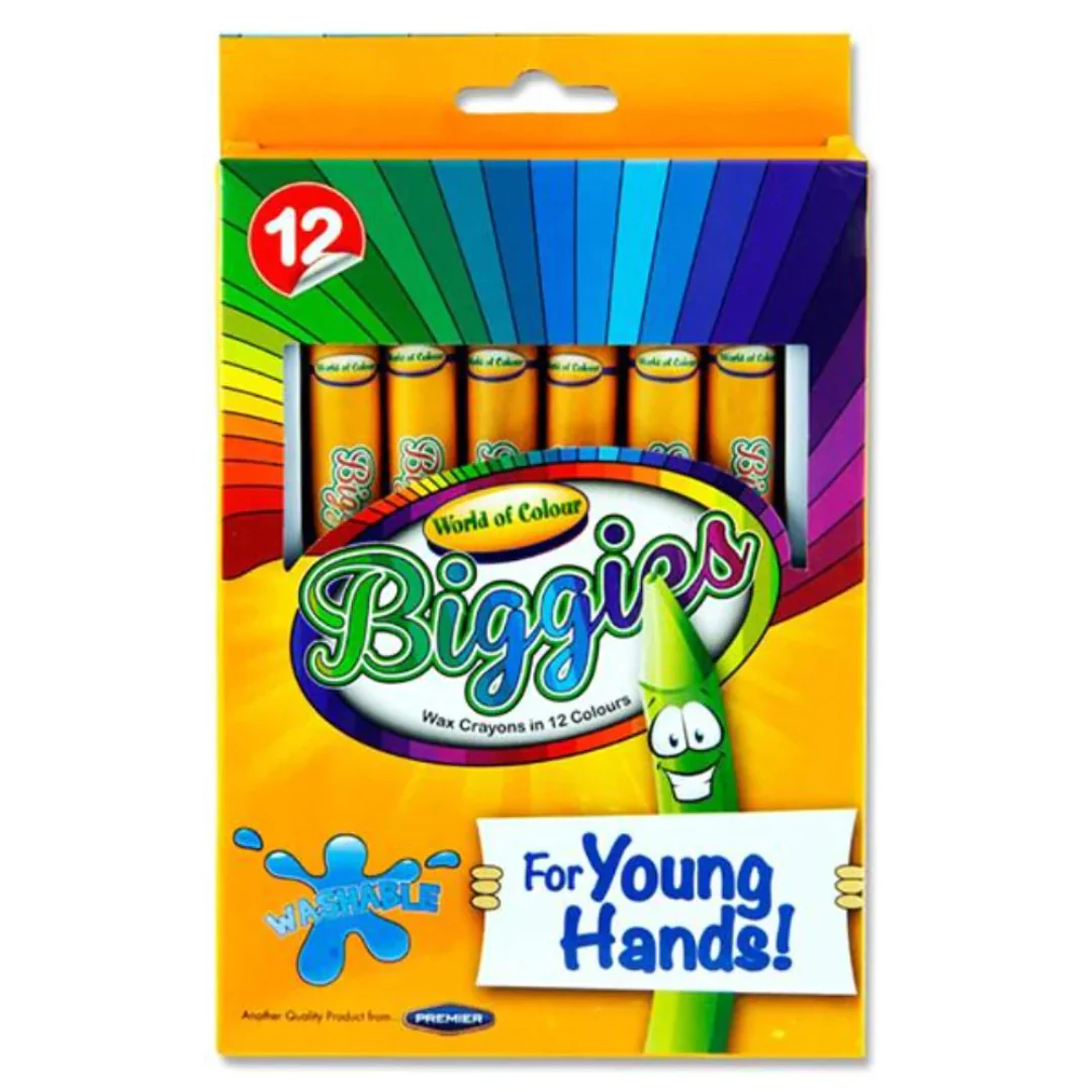 World of Colour 12-Pack Young Hands Big Crayons