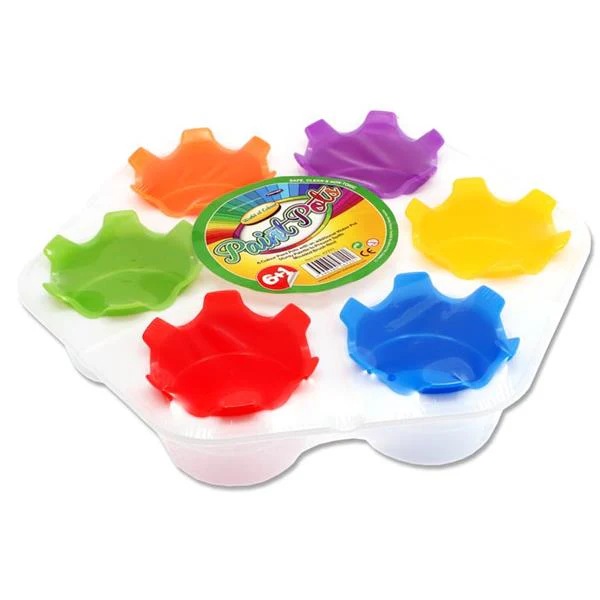 World of Colour 6 in 1 Paint Pots Palette Set