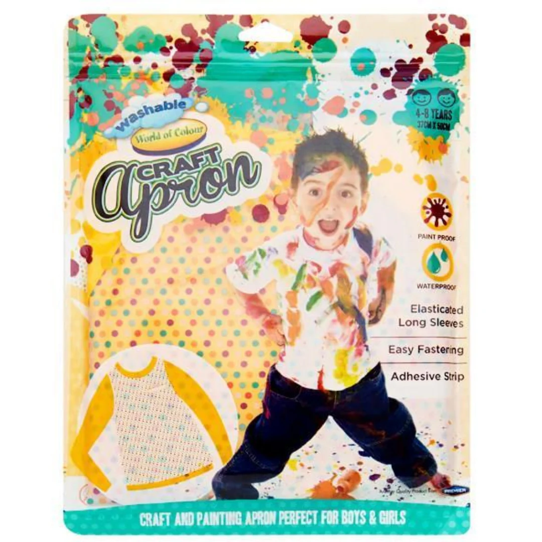 World of Colour Craft Apron – 37 x 50 cm (Ages 4–8)