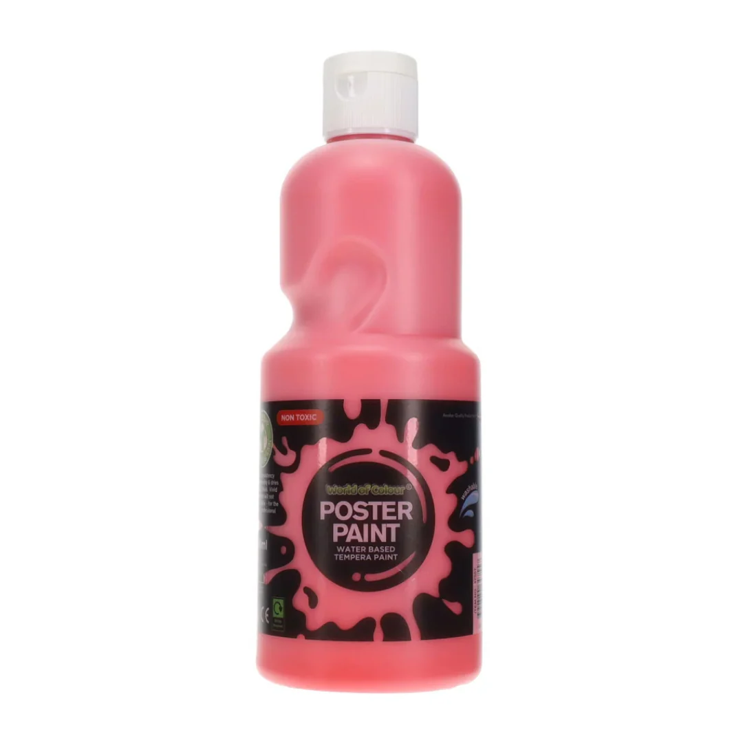World of Colour Poster Paint 500ml - Scarlet