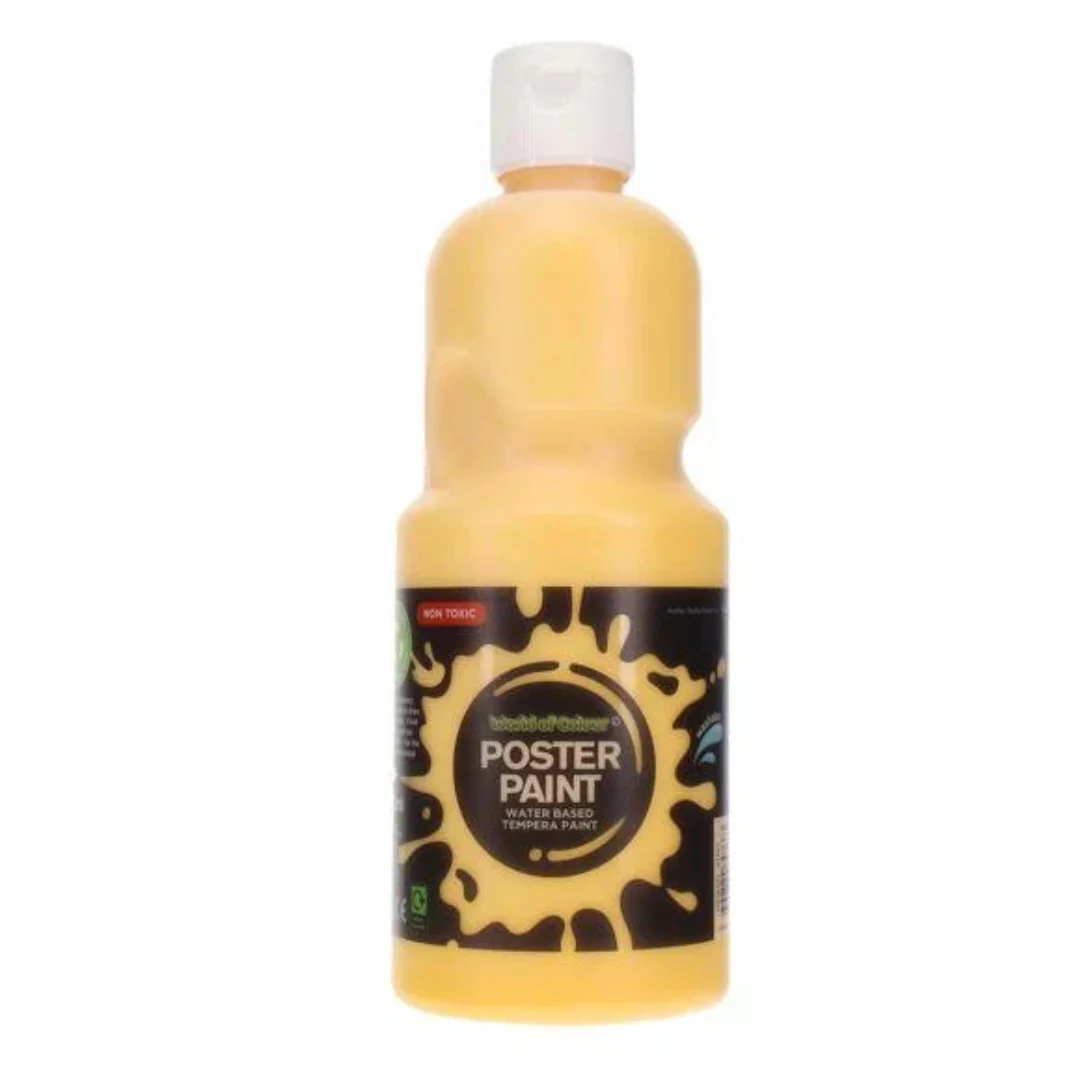 World of Colour Poster Paint 500ml - Warm Yellow
