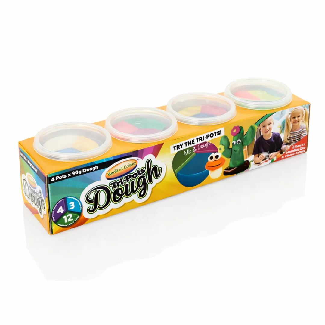 World of Colour Tri-Pots Dough – 4 x 90g Set