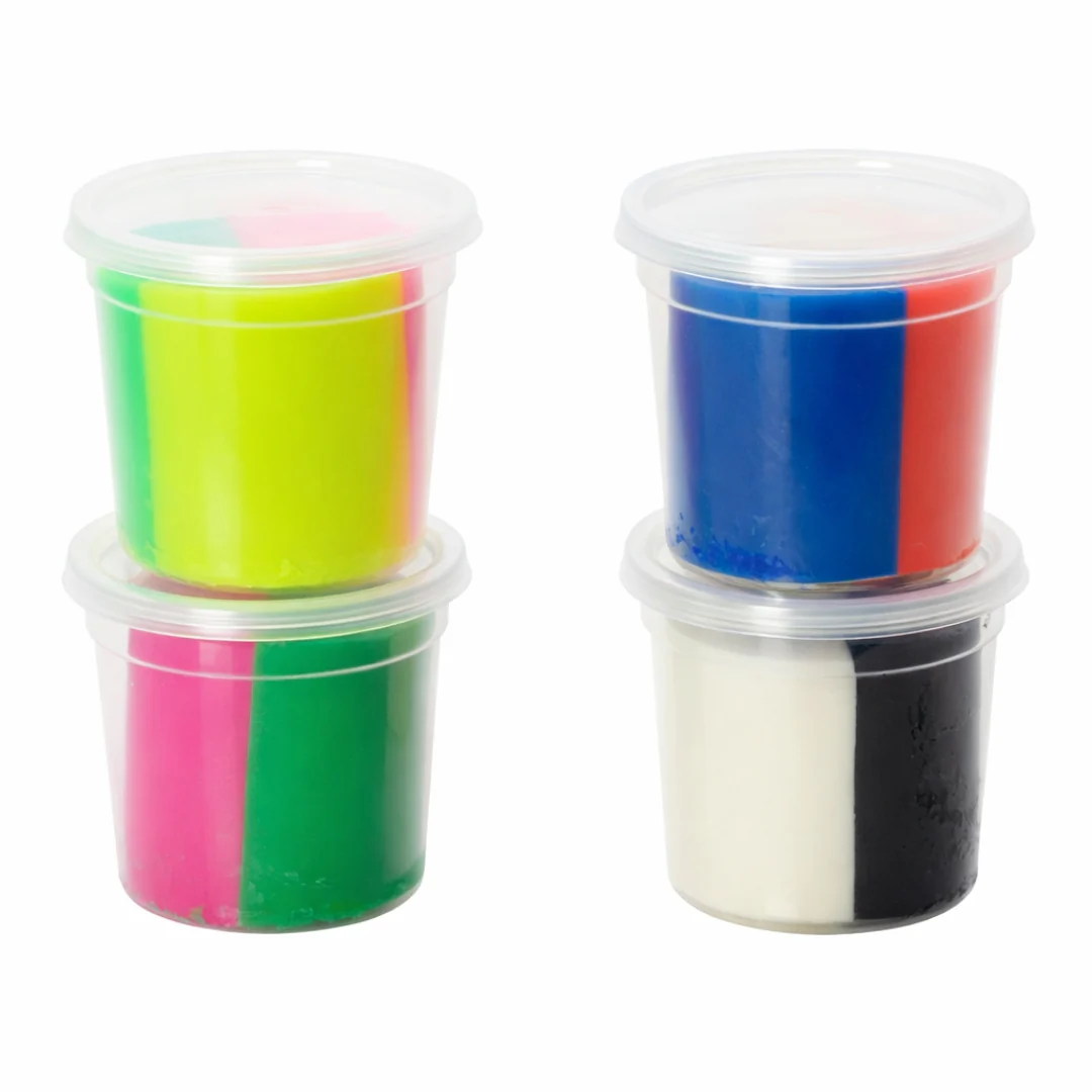World of Colour Tri-Pots Dough – 4 x 90g Set - Image 2