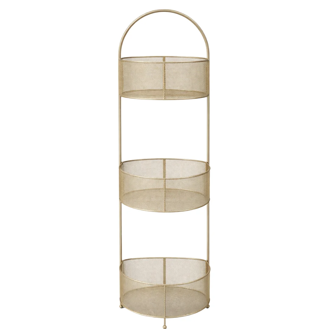 XL 3-Tier Storage Organiser Champagne gold