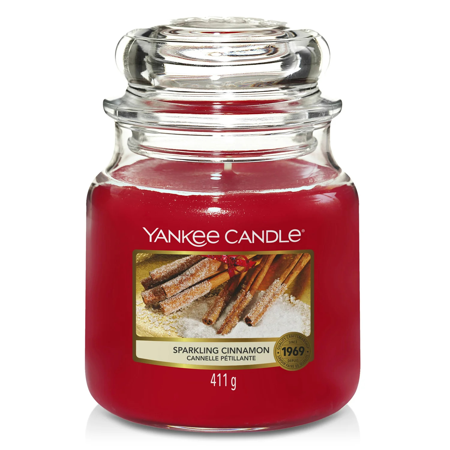 Yankee Medium Jar Sparkling Cinnamon Scented Candle 6 Pack
