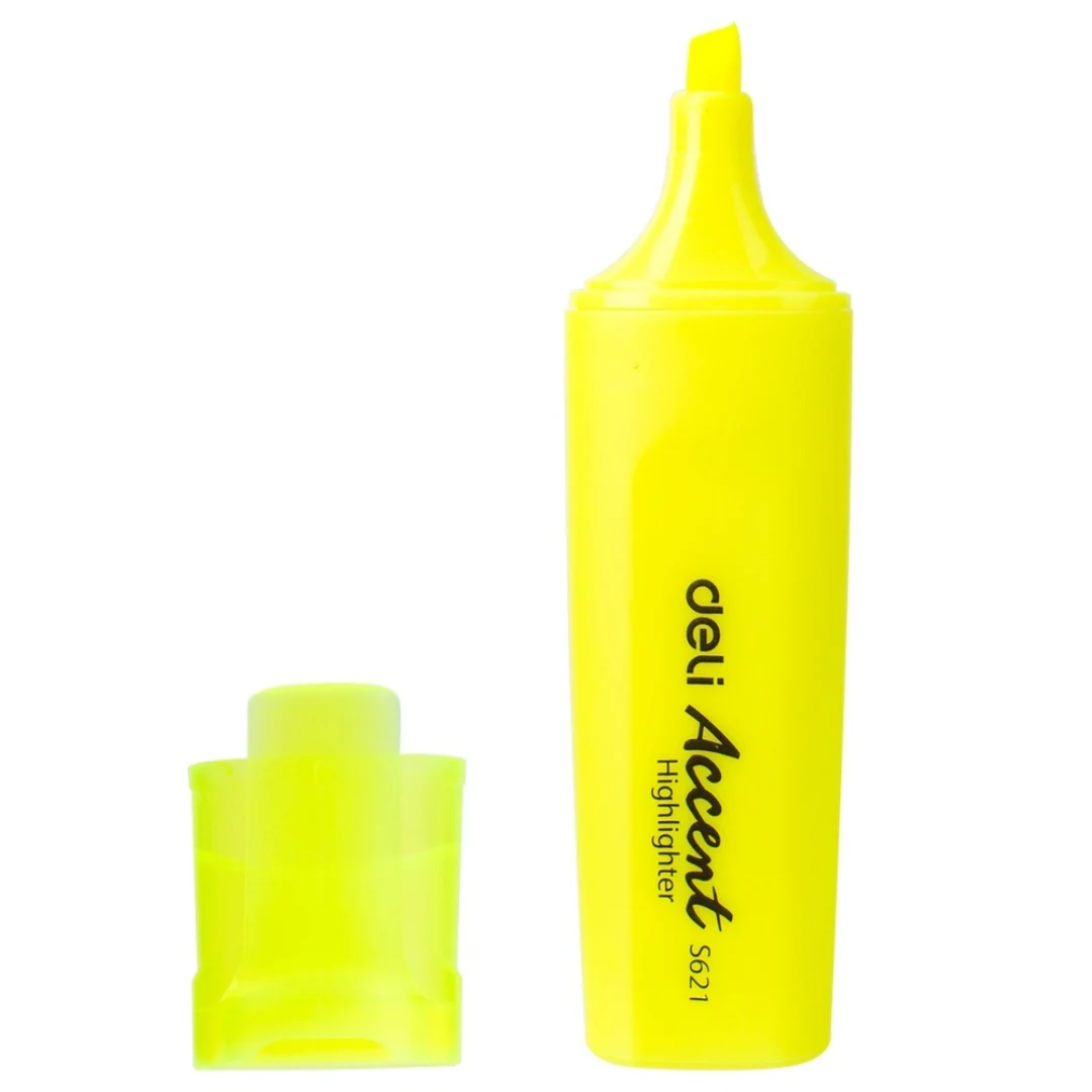 Deli Yellow Highlighter Chisel Tip 1–5mm